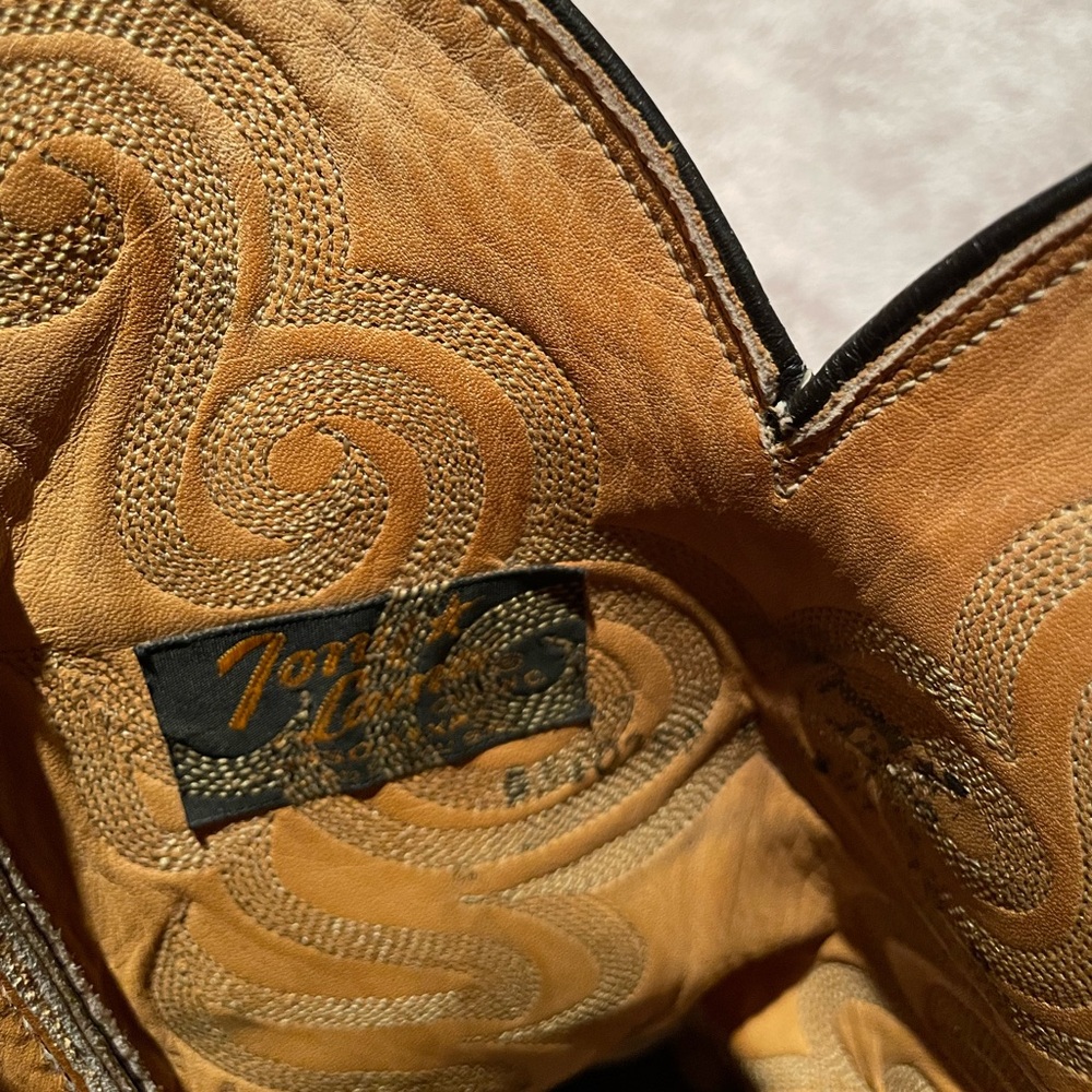 Tony Lama Python Cowboy Boots - Picture 5 of 5